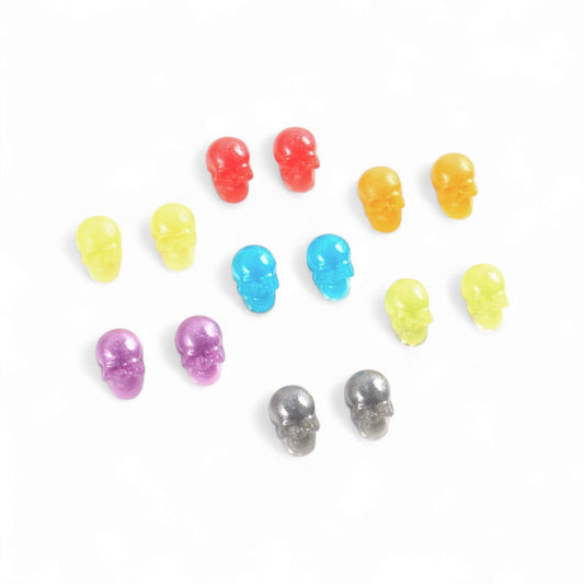Glitter Skull Valve Caps
