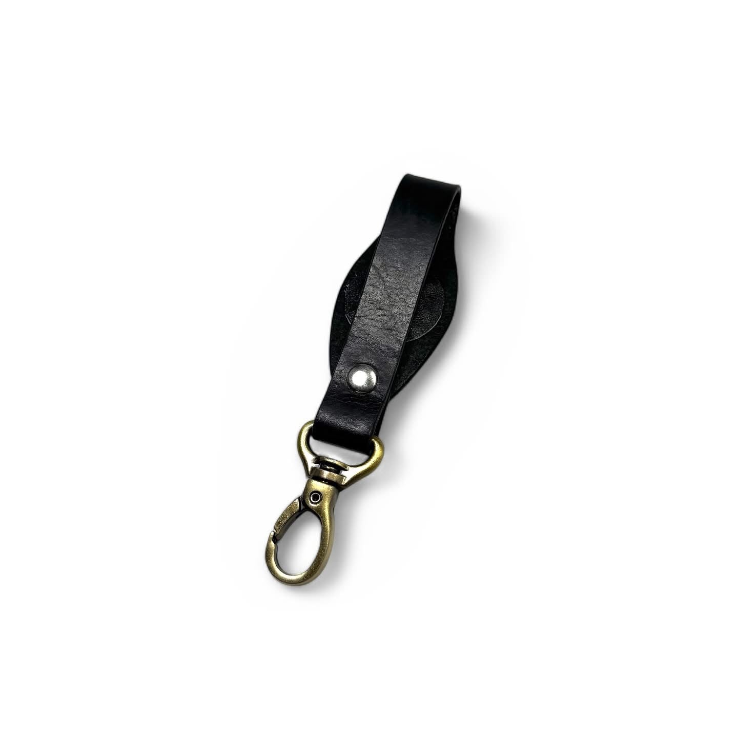Leather Studded Keychain