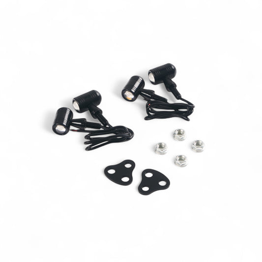 SR400/500 Indicator Light & Mounting Bracket (Black)